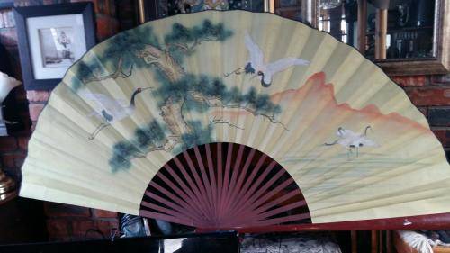 Large  bamboo Oriental Fan